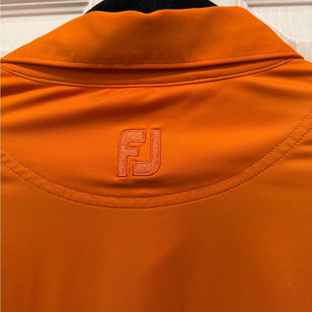 Foot Joy Men's Orange Polo Shirt XXL The Houstonian Golf Country Club - Picture 6 of 6